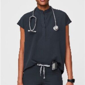 FIGS Rafaela Top in Dark Harbor